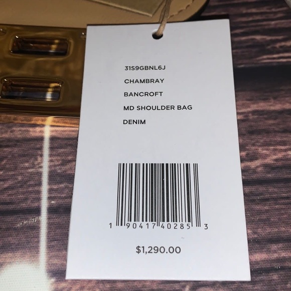 🌺 MICHAEL KORS COLLECTION 🌺 CHAMBRAY DENIM - Picture 3 of 8